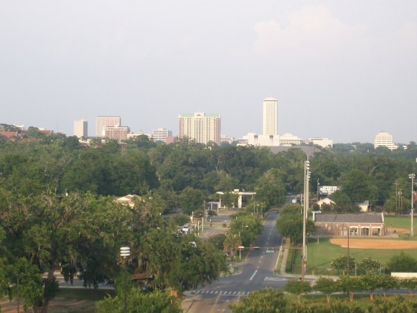 Tallahassee, FL: Downtown TLH from atop Doak Campbell Stadium