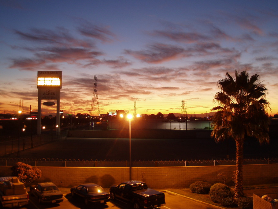 Bellflower, CA Sunset over Bellflower, CA, photo, picture, image