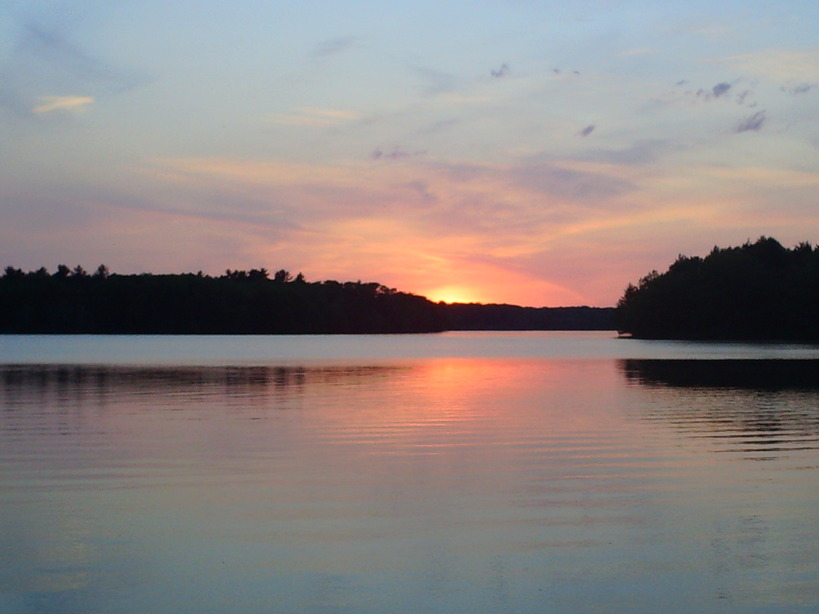 Menominee, MI: Menominee, MI . Sunset on the Menominee River.