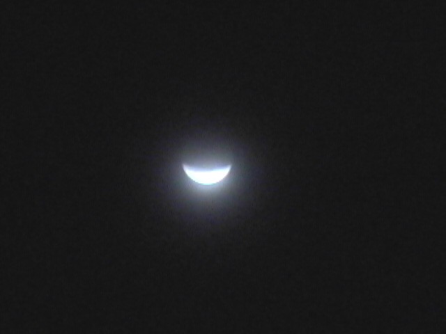 Alpine, CA: 2003 Lunar Elcipse Over The Mountains