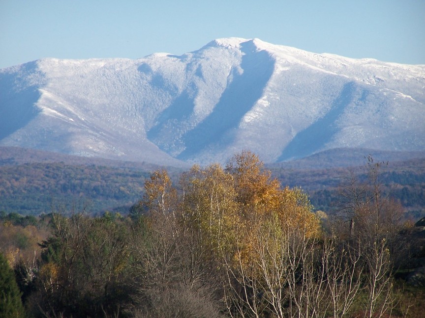 Georgia, VT: West Face of Mt.Mansfield from Silver Lake Rd., Georgia, Vermont