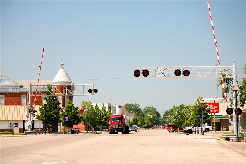 Sterling, KS Broadway and Main in Summer photo, picture, image