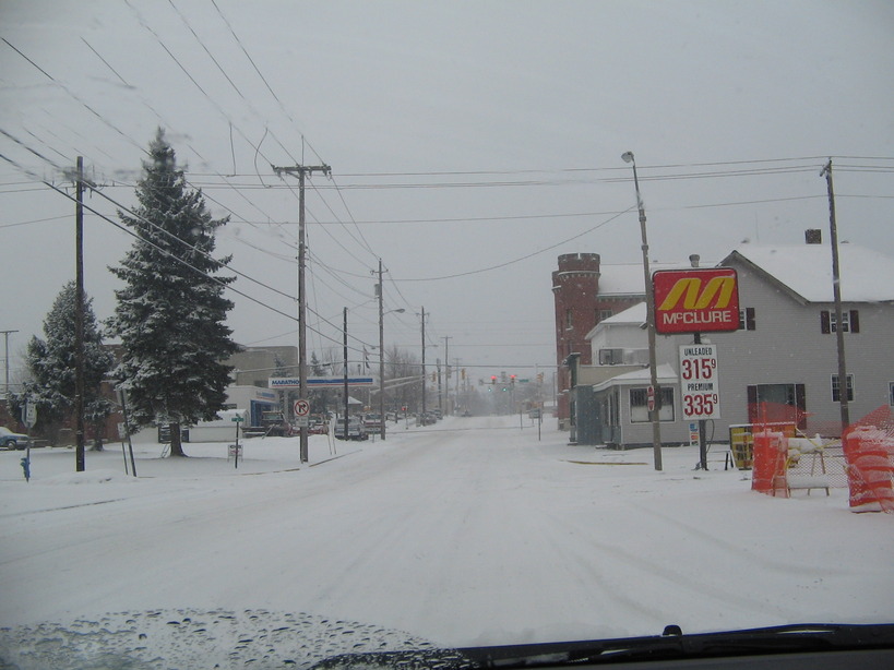 Marion, IN: This is on N. Branson St. And the old county jail in the background, in Marion, Indiana