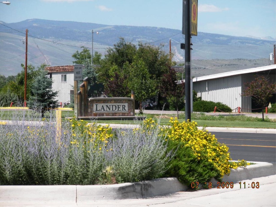 Lander, WY: Entry to Lander from the north on the 789 Highway