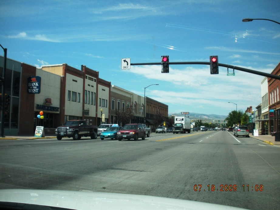 Lander, WY: Third & Main Street - Downtown