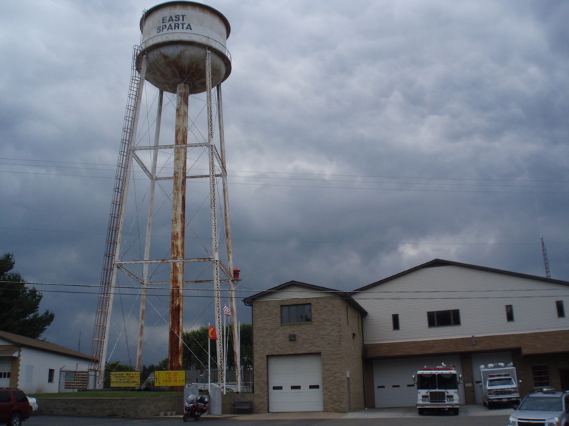 East Sparta, OH: Water Tower and Fire Station