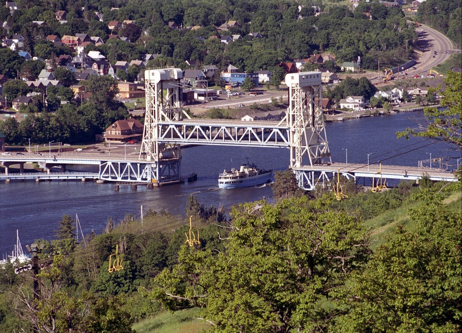 Houghton, MI: Portage Lift Bridge in Houghton-Hancock, Michigan