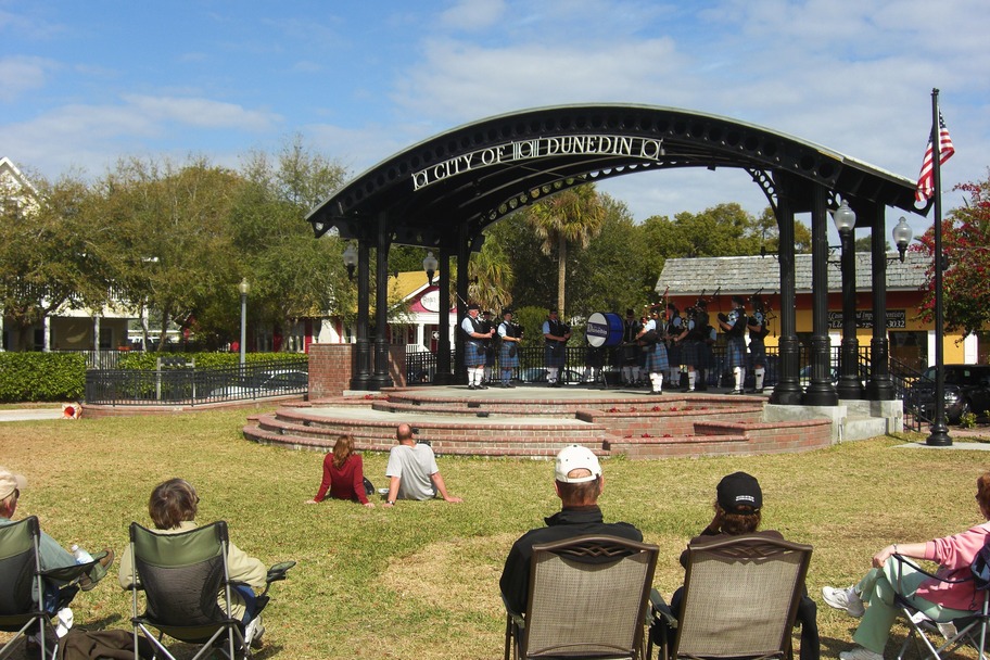 Dunedin, FL Bagpipe Concert in the park Downtown Dunedin photo