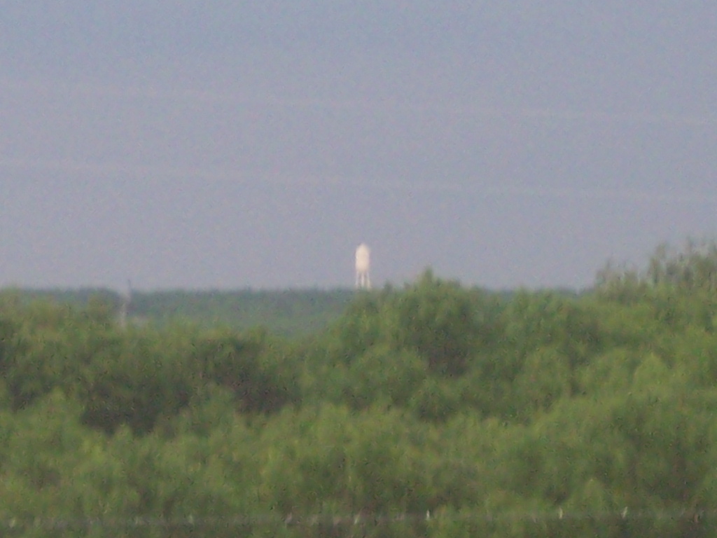 Woodson, TX: the Woodson Water Tower from FM 1710 four miles down that road