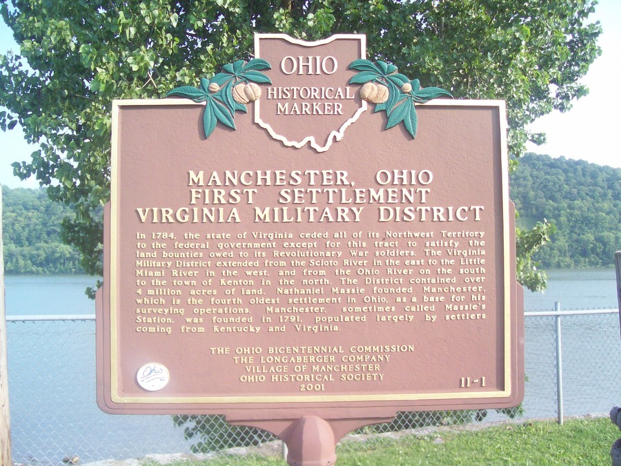 West Manchester, OH: MANCHESTERS OHIO HISTORICAL MARKER