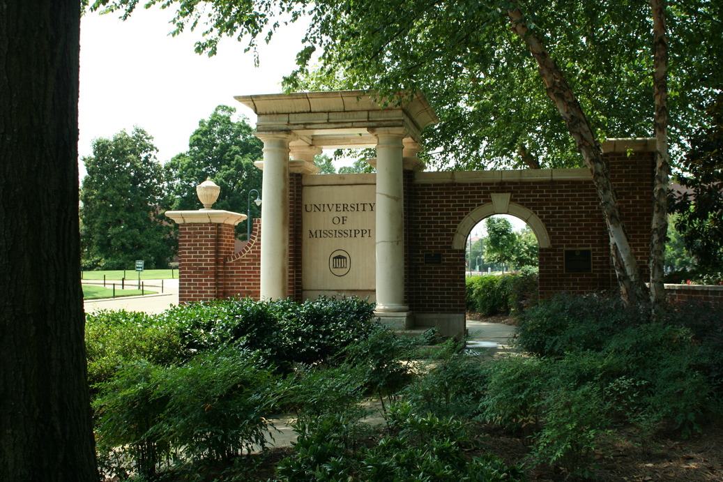 Oxford, MS: Entrance to Ole Miss