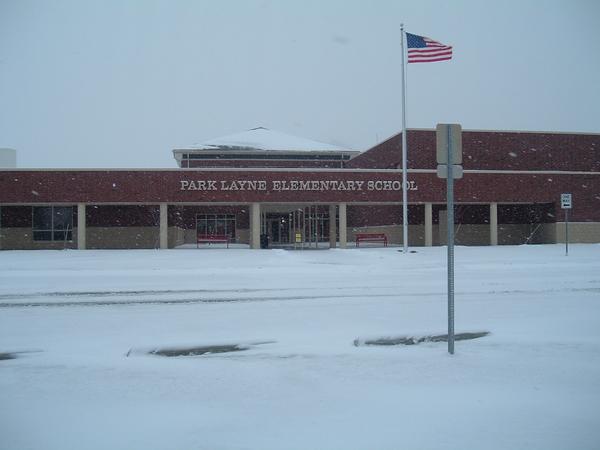 New Carlisle, OH: Park Layne looks so pretty in the snow