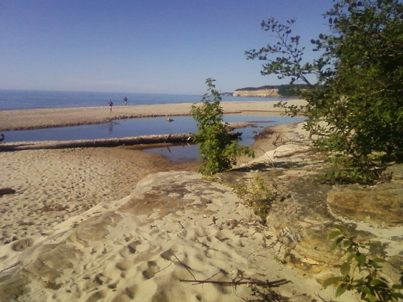 Munising, MI: Beach at Munising