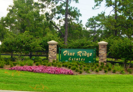 Pine Ridge, FL: Entrance to PZine Ridge Equestrian Estates