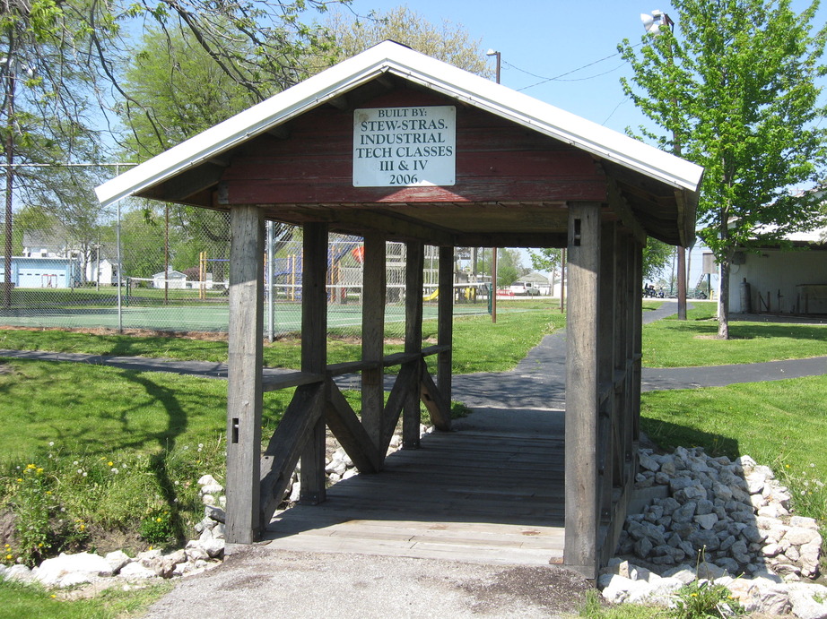 Strasburg, IL: Covered Bridge in the Park