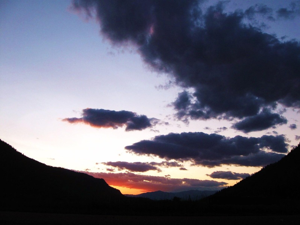 Plains, MT: sunset over plains montana
