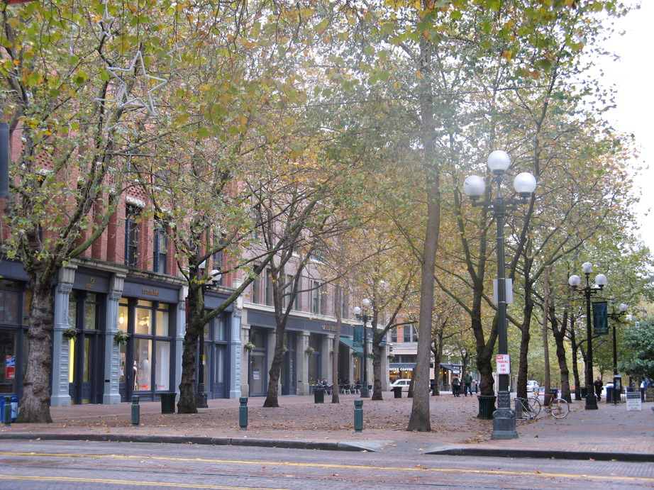 Seattle, WA : Pioneer Square in Fall photo, picture, image (Washington ...