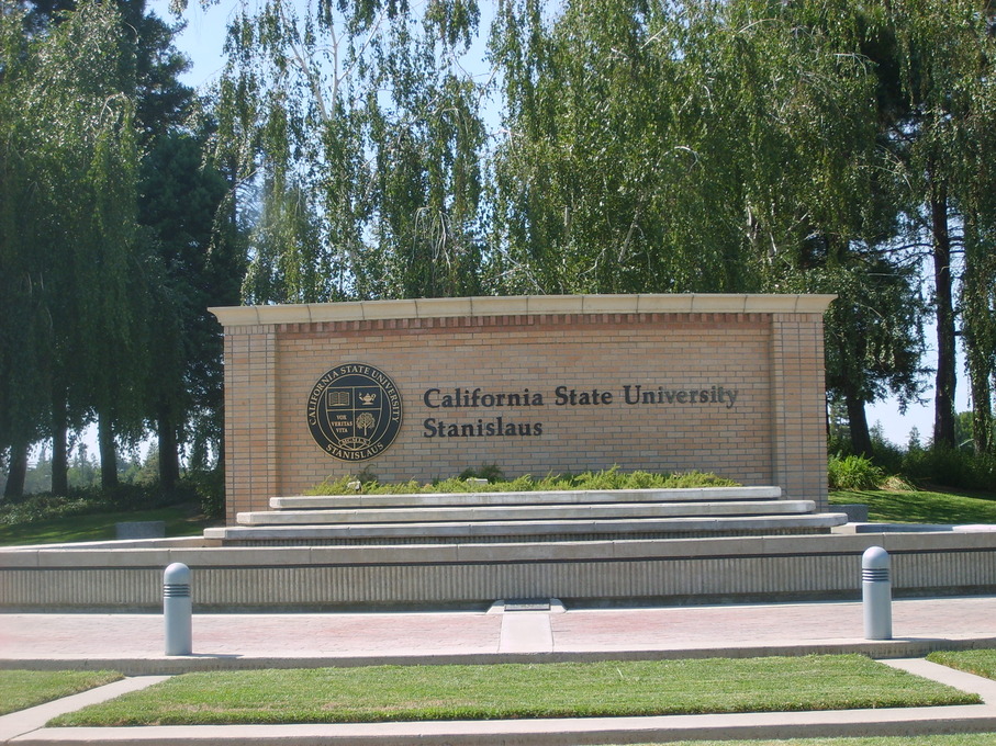 Turlock, CA: sign of University Of California, Stanislaus