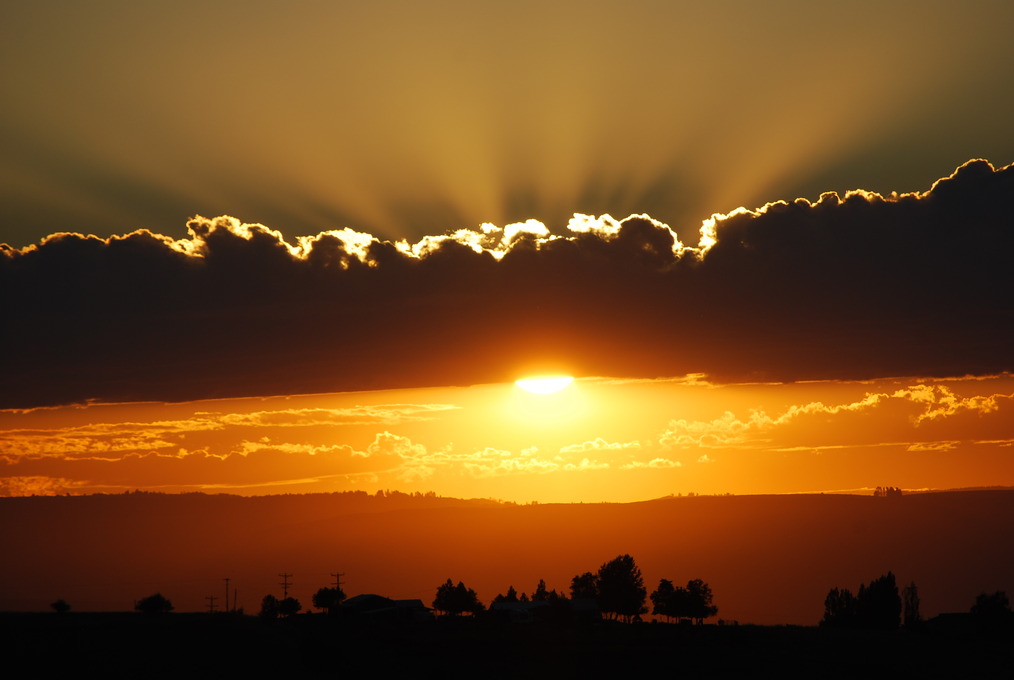 Grangeville, ID: Sunset on the Camas Prairie, Grangeville, Idaho