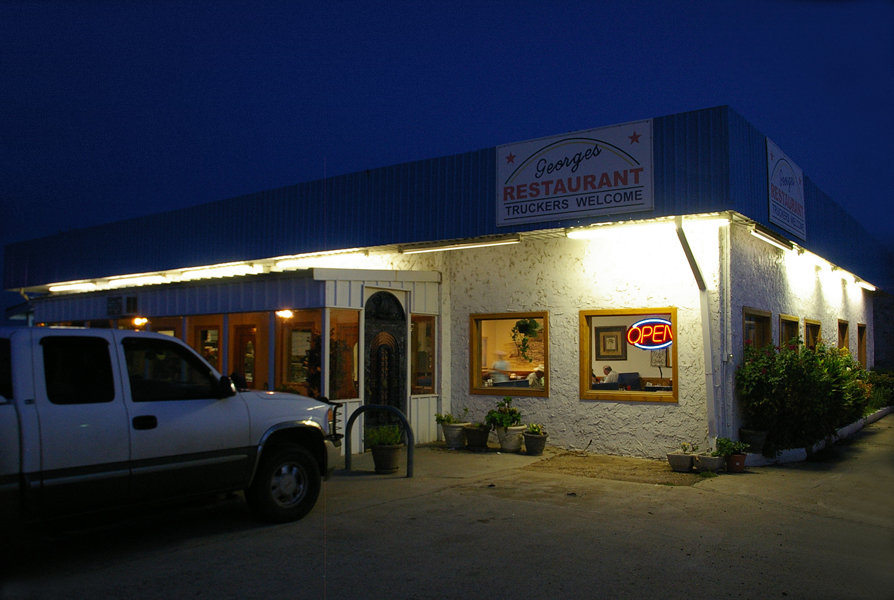 Post, TX: GEORGE'S RESTAURANT on south Broadway is a popular eating place.tjo