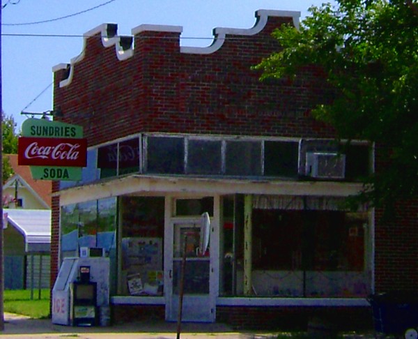 Hamilton, KS: Old Drug Store Hamilton Kansas taken 8/23/09