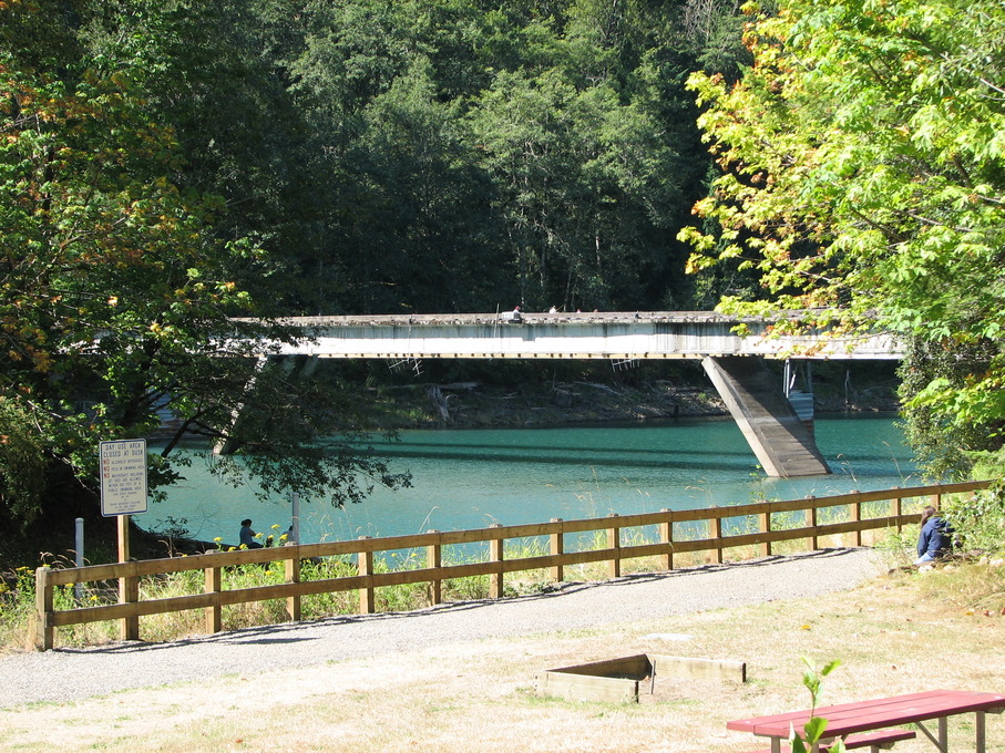 Mossyrock, WA : Riffe Lake fishing bridge photo, picture, image ...