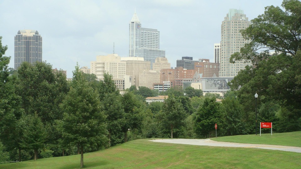 Raleigh, NC: updated view of the Raleigh skyline I took this afternoon