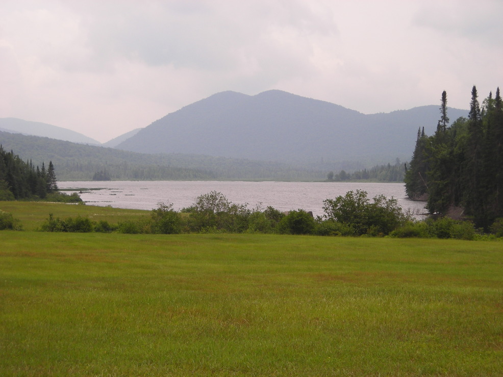 Indian Lake, NY: view of humphrey mountain from kings flow parking area