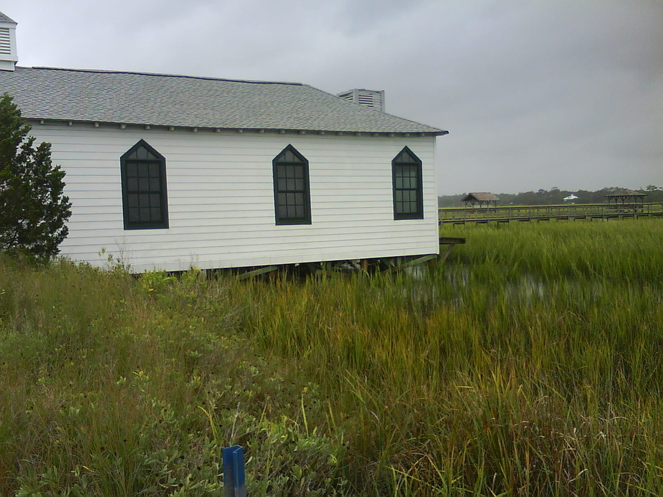 Myrtle Beach, SC: old church on the pawleys island marsh