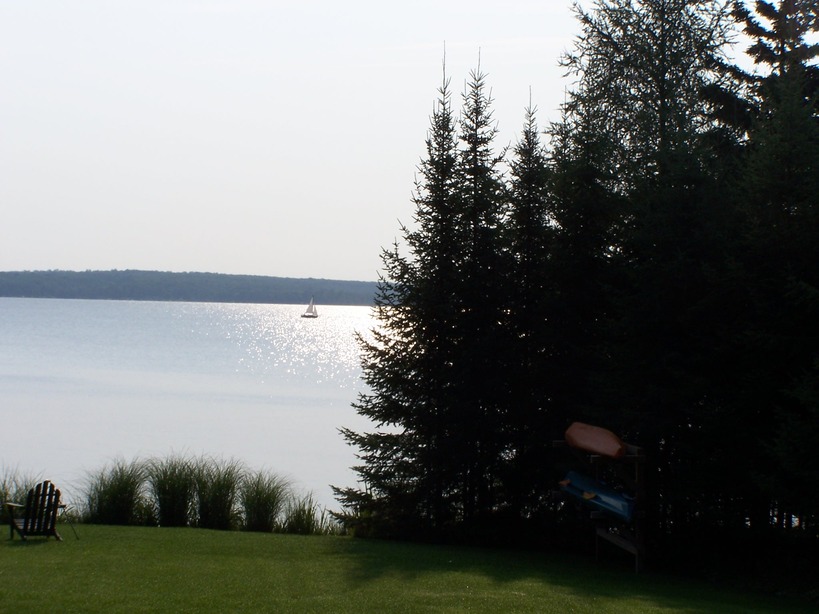 Hubbard Lake, MI: August Evening, from the Southwest Shore