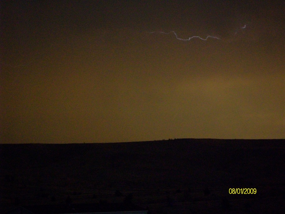 Warm Springs, OR: Thunderstorm view sunnyside