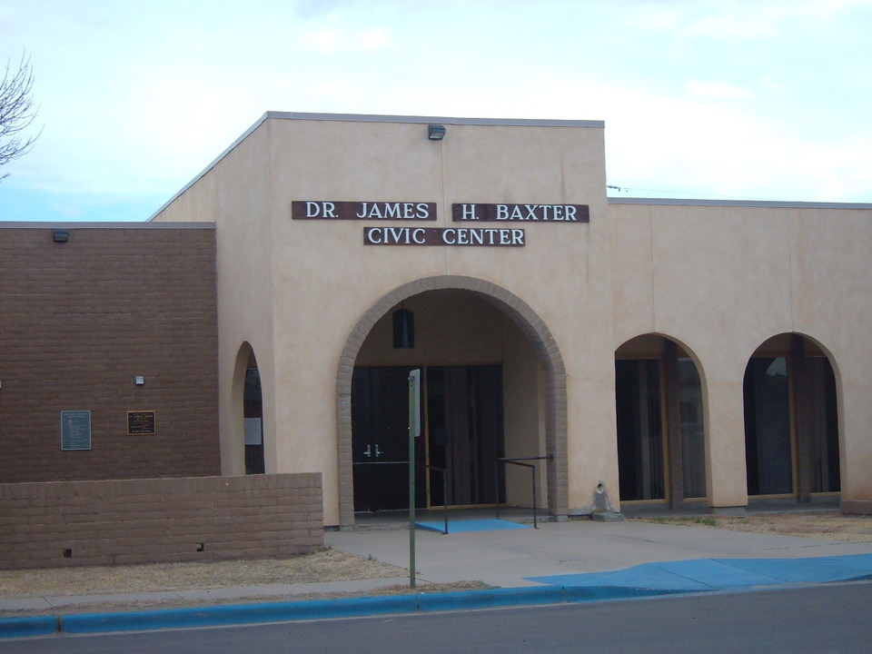 Lordsburg, NM: Lordsburg Civic Center - Named after Dr. James H. Baxter