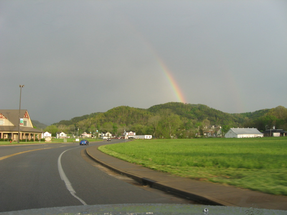 Tellico Plains, TN Rainbow over Tellico Plains, Tennessee photo