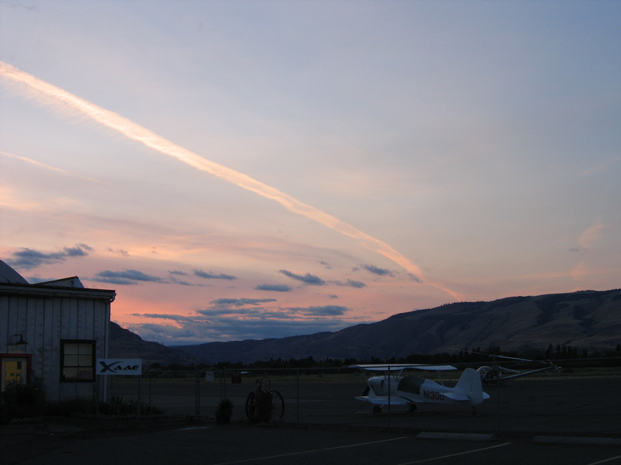 Dallesport, WA Columbia Airport Summer Sunset 2009 photo