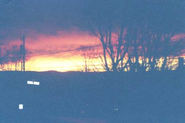 Reedsville, WV: Sunset in Reedsville