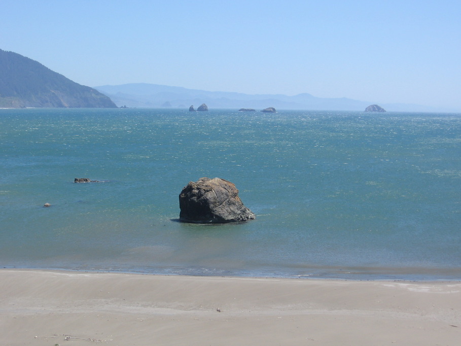 Port Orford, OR: Looking south from Port Orford