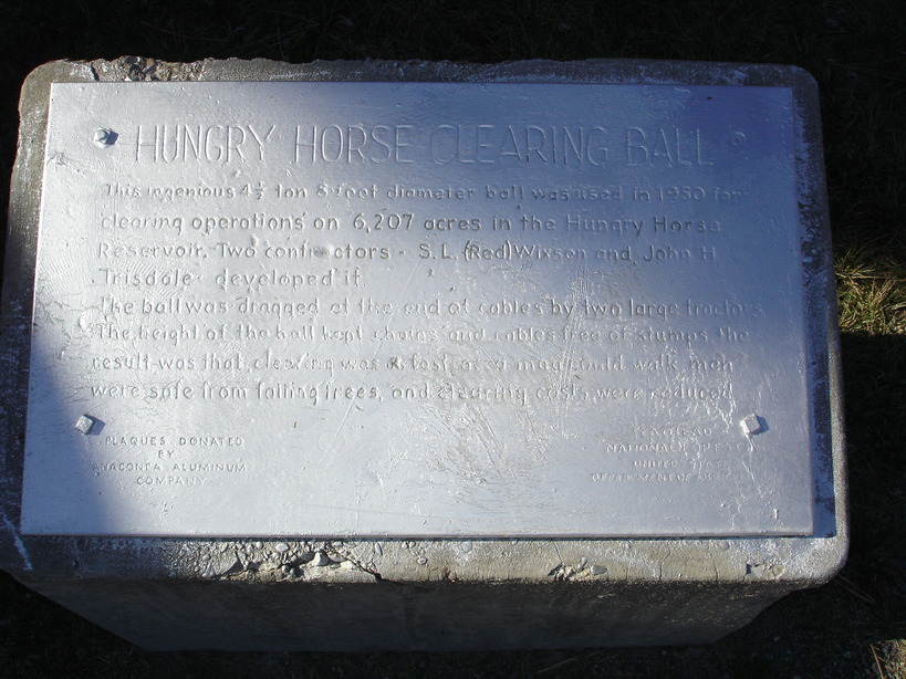 Hungry Horse, MT: Big Ball Plaque