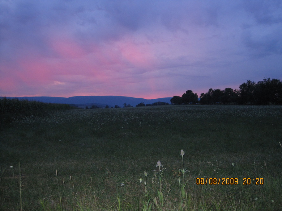 Schellsburg, PA: My view from Hillegass Campground in Schellsburg, PA. It looks toward the Route 30 overlook.