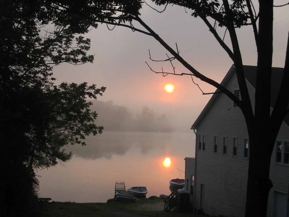 Peach Lake, NY: peach lake at sunrise