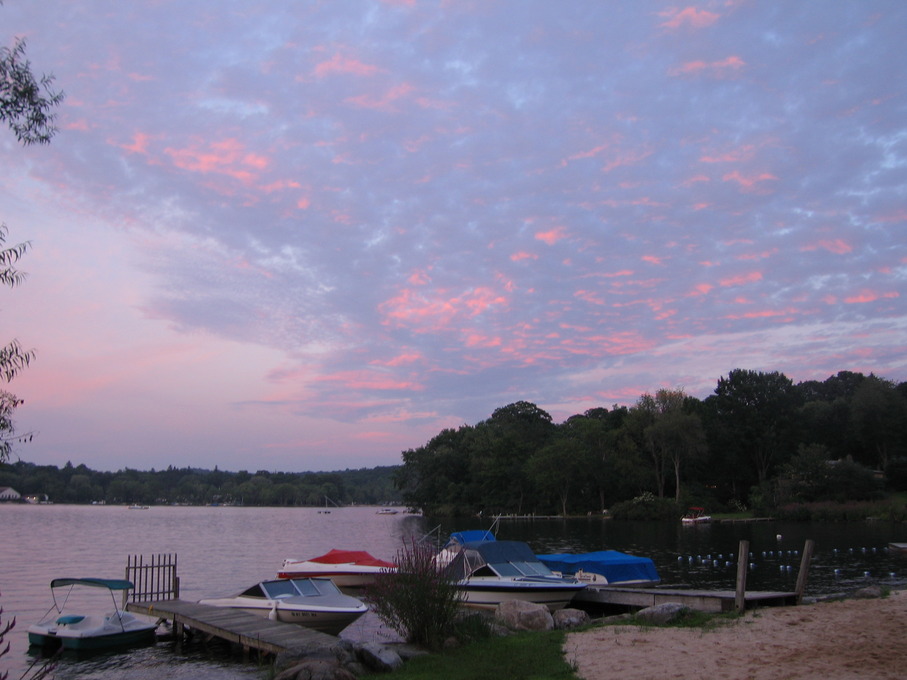 Peach Lake, NY: peach lake sunset