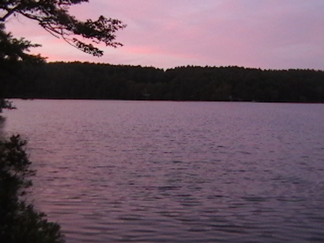 Plymouth, MA: Little Pond (Morton Park) at sunset