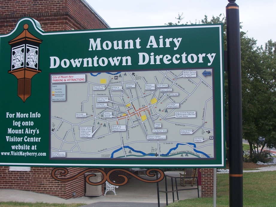 Mount Airy, NC: Mount Airy Downtown Directory