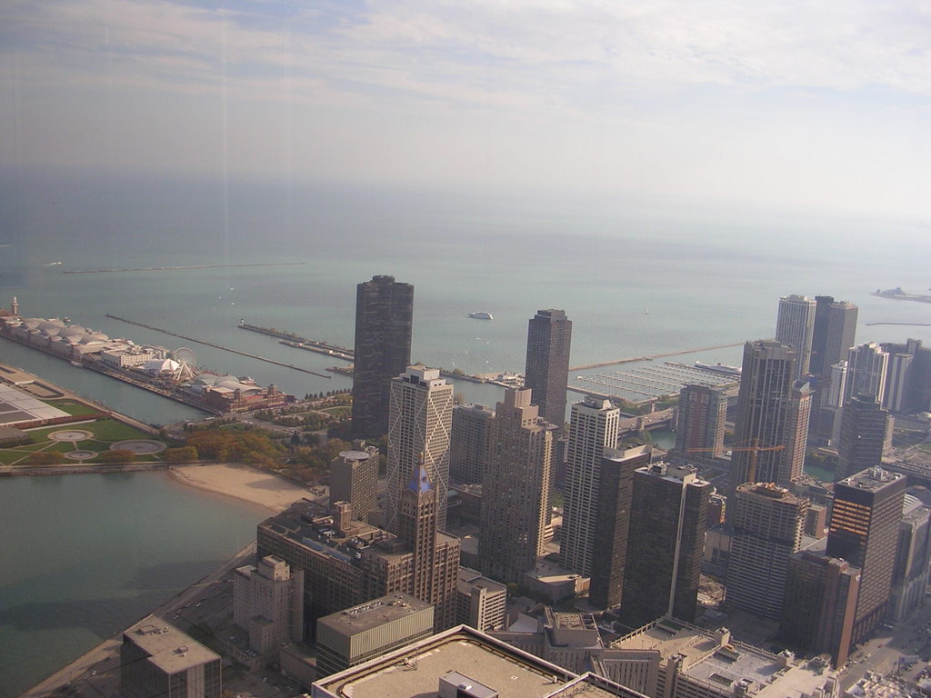 Chicago, IL: Chicago from the top floor of John Hankock building
