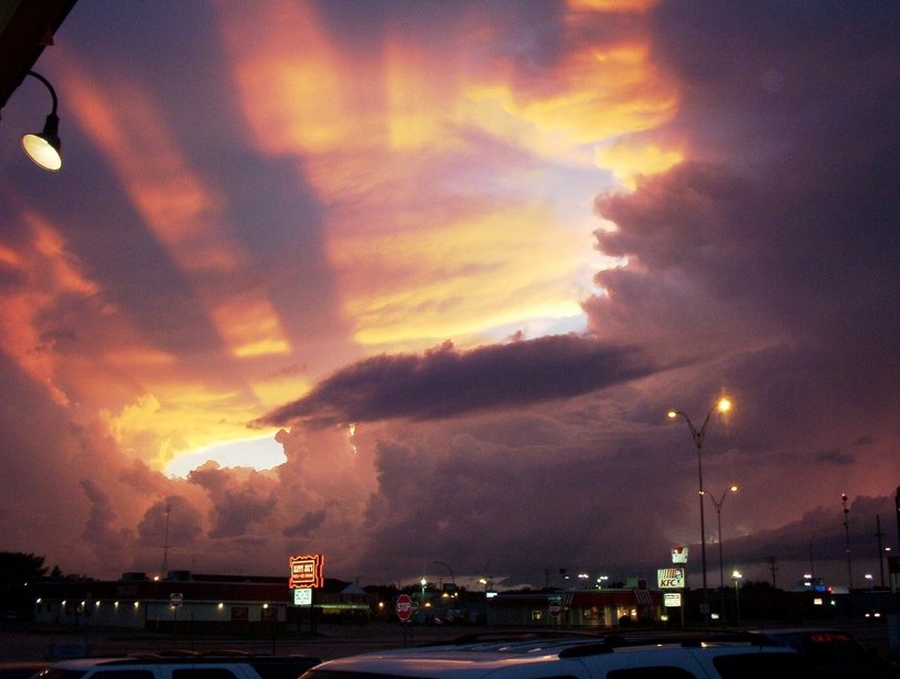 Fargo, ND: Picture was taken outside of Pepper's after a thunderstorm had passed through the area.