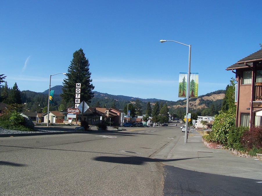 Garberville, CA Looking down main street photo, picture, image