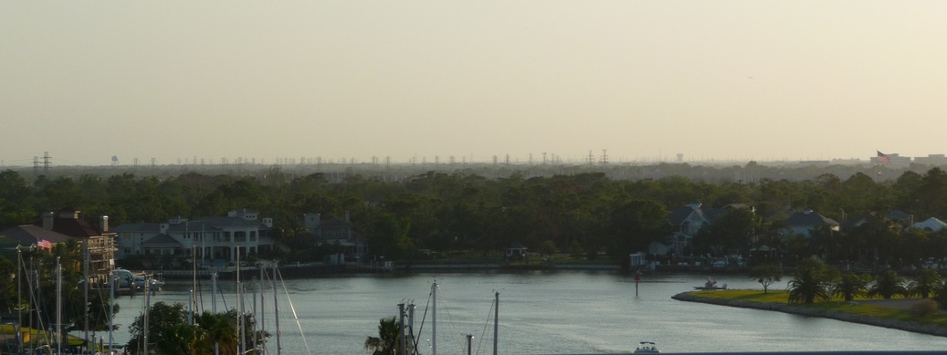 League City, TX: League City from Kemah Bridge 2009