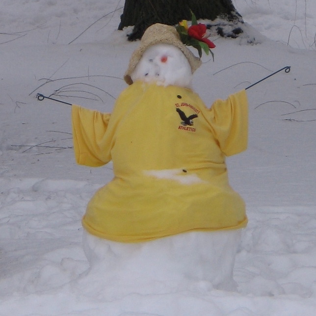 St. John, WA: Cheerful Snowman