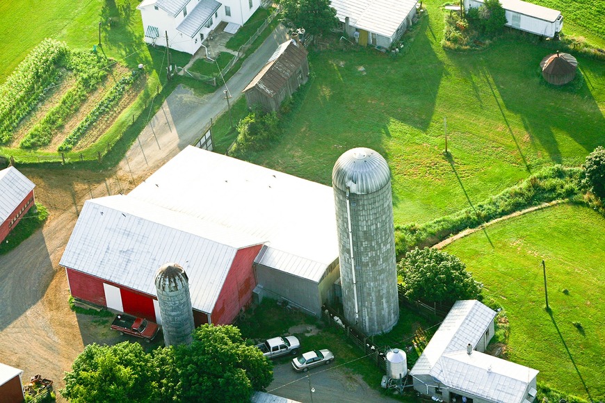 Woodstock, VA: Over a farm