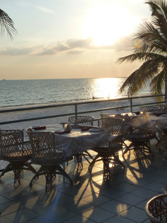 Fort Myers Beach, FL: sunset at Anthony's on the Gulf