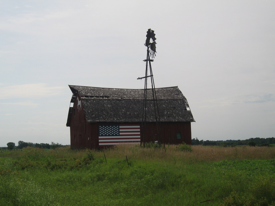Robins, IA Quintessential Iowa Barn outside of Robins IA photo